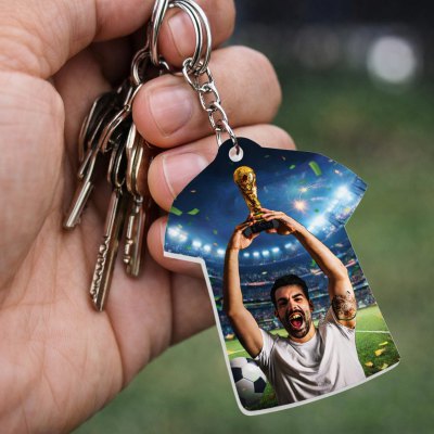 Imagen 2 de Llavero Acrílico Blanco Sublimable Camiseta NI20