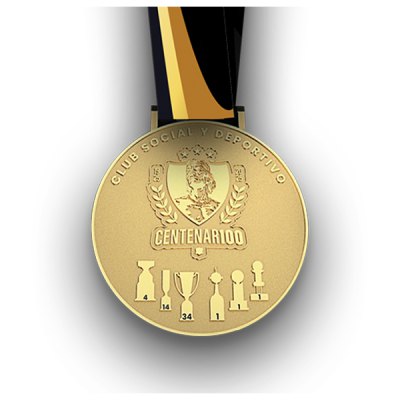 Imagen 3 de Medallón Conmemorativo Centenario Colo Colo