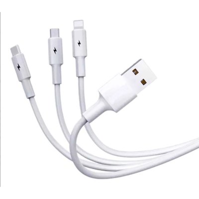 Cable Conector Multicargador Blanco T66