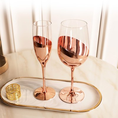 Imagen 9 de Set de 2 Copas de Vino Encobrizadas M86