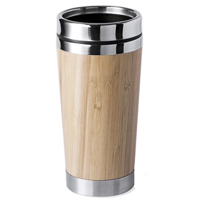 Imagen 2 de Mug Térmico Bamboo Acero Inoxidable M2
