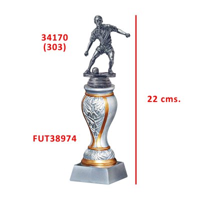 Imagen 2 de Trofeos Futbol Base Resina y Trofeo Figura Plástica