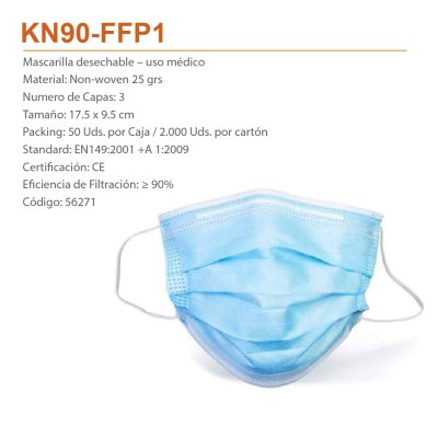 Imagen 4 de Mascarilla KN90 - FFP1