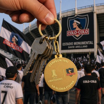 Imagen 3 de Llavero Metálico Colo Colo Libertadores