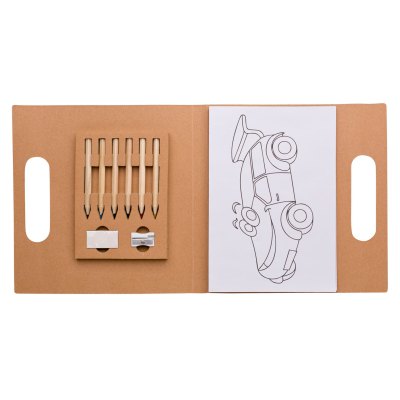 Set Lápices de colores con láminas para colorear N201