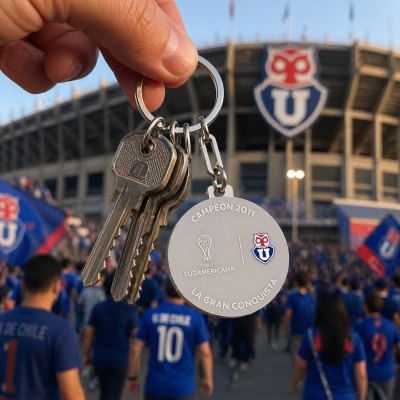 Imagen 3 de Llavero Metálico Universidad de Chile Sudamericana
