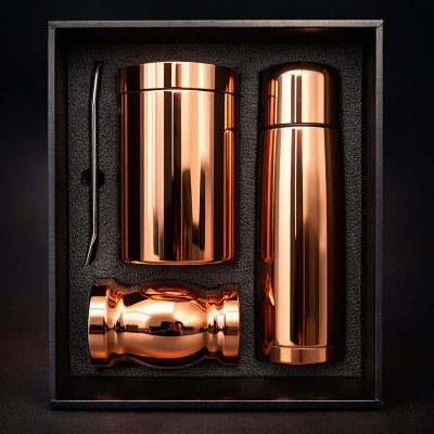 Set de Mate color Cobre con Bolso MAT01