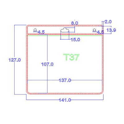 Imagen 2 de PORTACREDENCIAL PVC MOD. T37