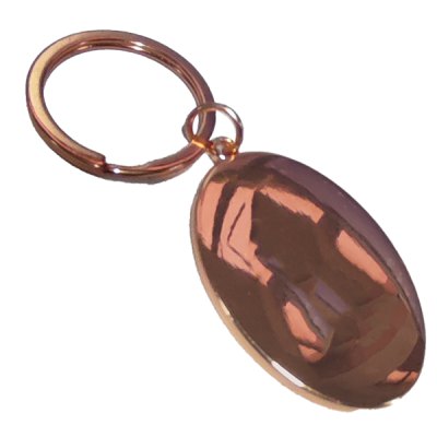 Imagen 2 de Llavero Ovalado Encobrizado Negro K60