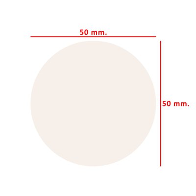 Sellos Metálicos Sublimables 25mm. y 50mm. Color Blanco