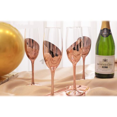 Imagen 10 de Set de 4 Copas Champagne Encobrizadas M85