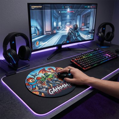 Imagen 2 de Mouse Pad Circular Impermeable-Sublimación MP05