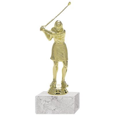 Trofeo Plástico Golf Femenino Grande