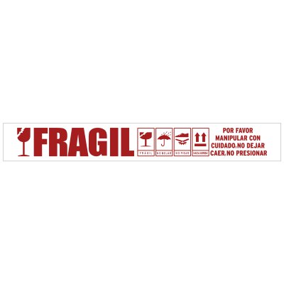 Imagen 2 de Cinta De Embalaje FRAGIL (52 micrones) HU30